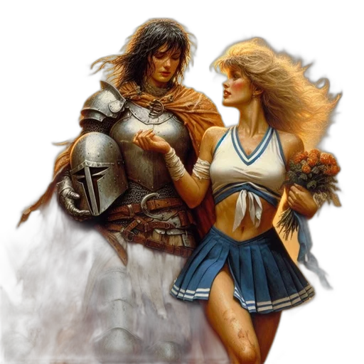 sword, fantasy art, concept art, comic book art transparent PNG cut-out