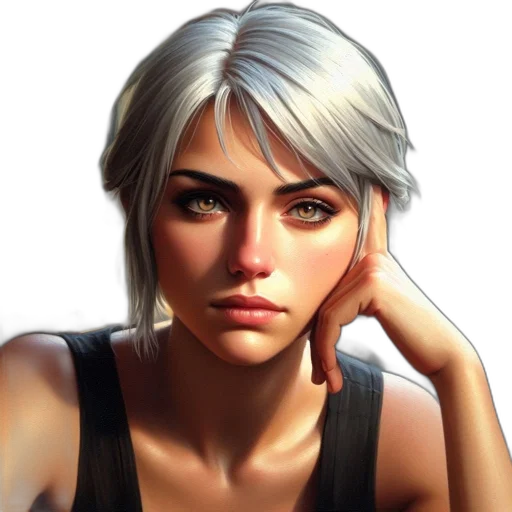 face, photorealistic, concept art, fantasy art transparent PNG cut-out