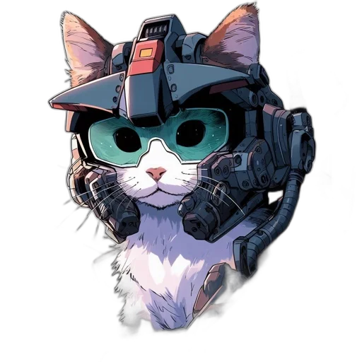 robot, animal, weapon, cyberpunk transparent PNG cut-out