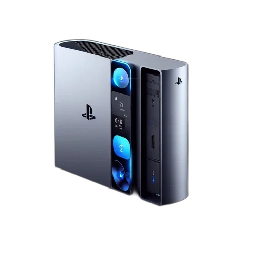 3d render, futuristic-styled, device, featuring transparent PNG cut-out