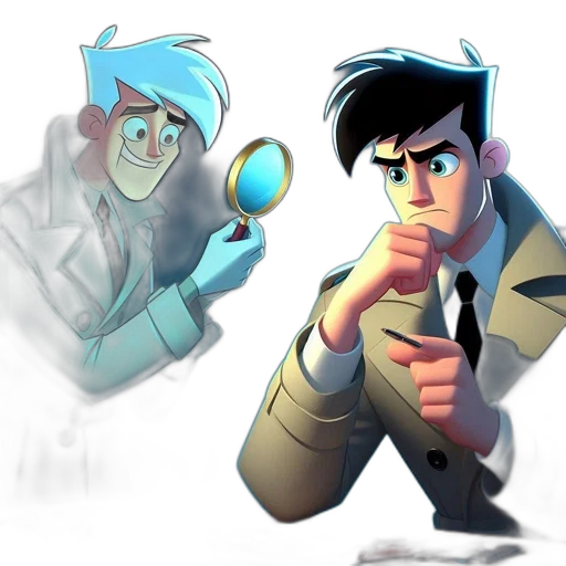 jacket, staff, concept art, comic book art transparent PNG cut-out