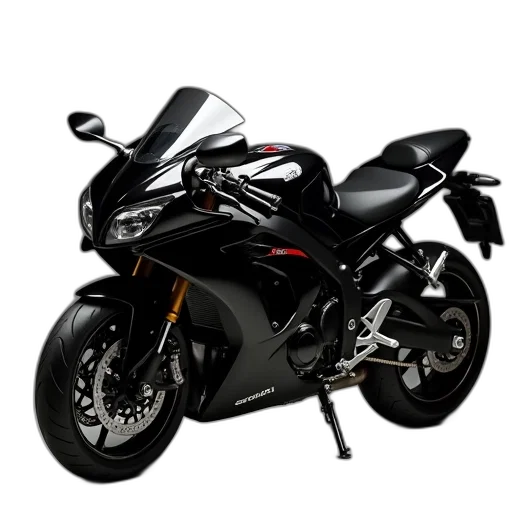 photorealistic, 3d render, suzuki, bike transparent PNG cut-out