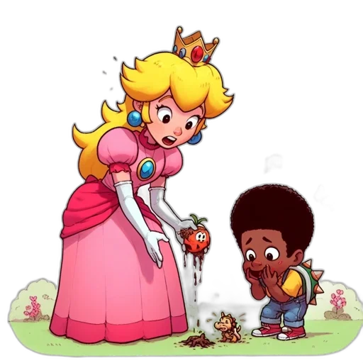 crown, weapon, dress, staff transparent PNG cut-out