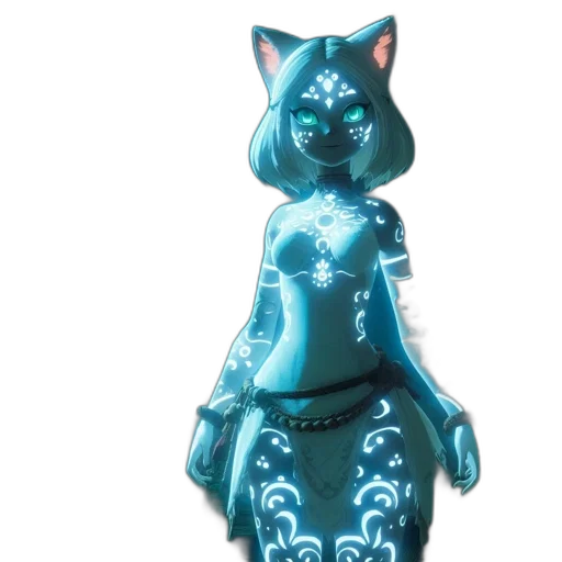 dress, mask, staff, robot transparent PNG cut-out