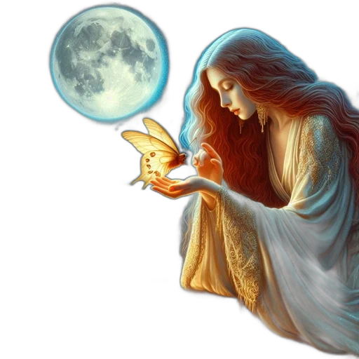 fantasy art, concept art, photorealistic, oil painting transparent PNG cut-out