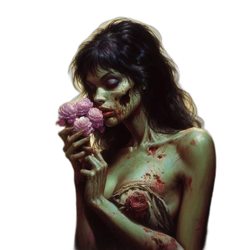 flower, face, creature, concept art transparent PNG cut-out