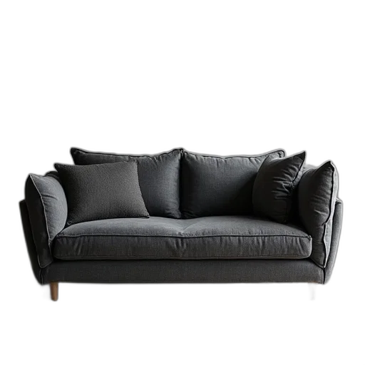 furniture, jacket, 3d render, dark transparent PNG cut-out