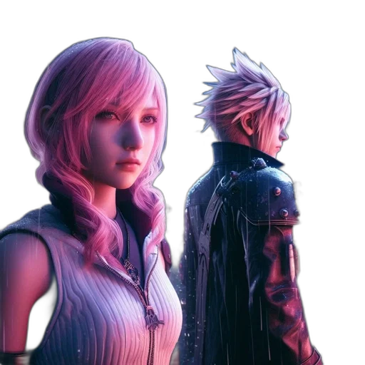 concept art, fantasy art, 3d render, cyberpunk transparent PNG cut-out