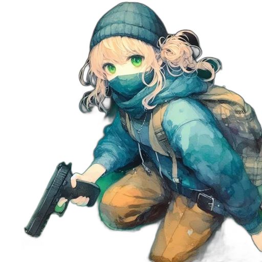 weapon, jacket, animal, creature transparent PNG cut-out