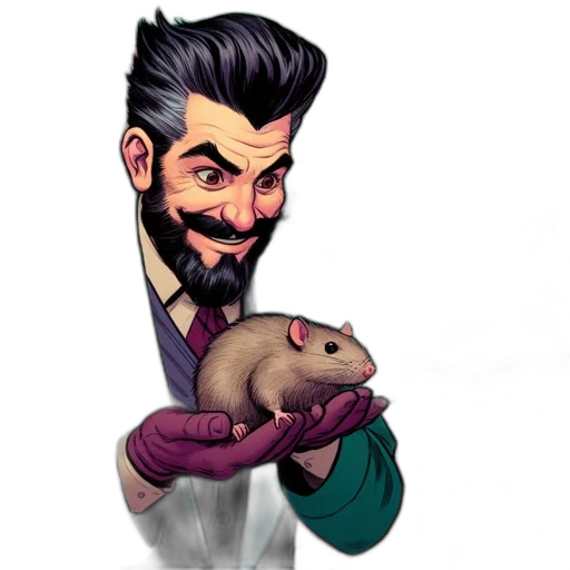 animal, concept art, comic book art, cartoon transparent PNG cut-out