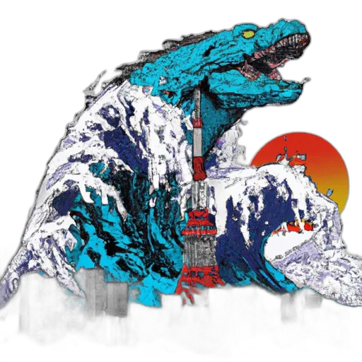 dragon, creature, concept art, pixel art transparent PNG cut-out