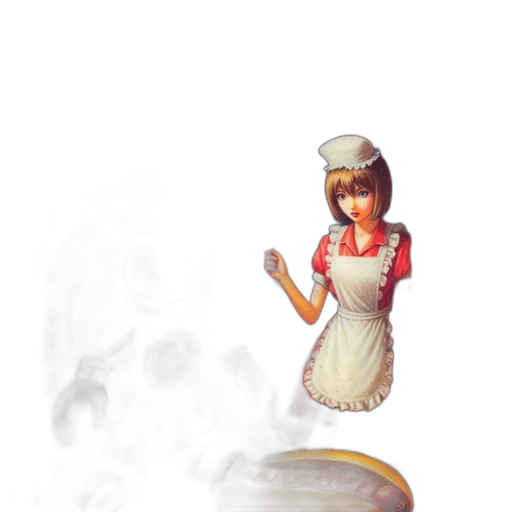 staff, dress, food, hat transparent PNG cut-out