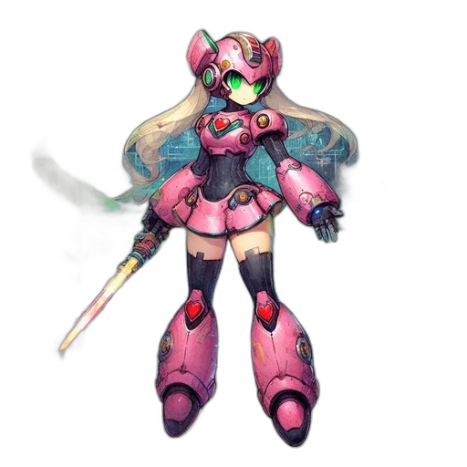 weapon, robot, staff, concept art transparent PNG cut-out