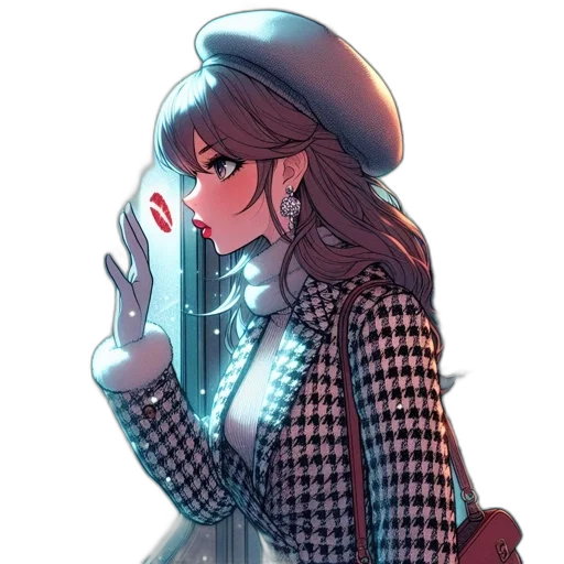 weapon, jacket, hat, staff transparent PNG cut-out
