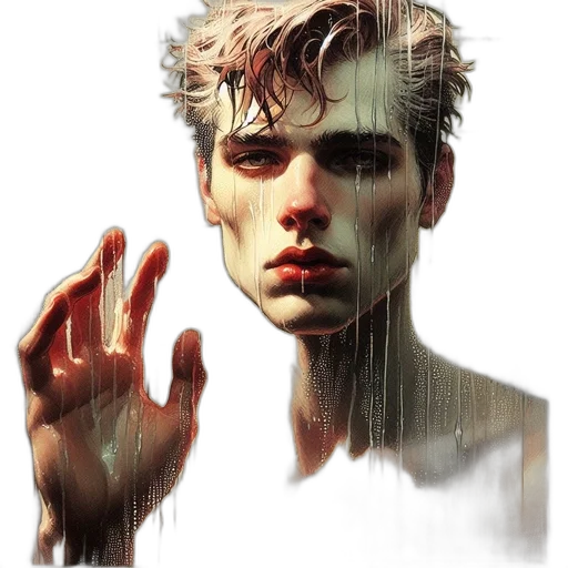 face, creature, jacket, hair transparent PNG cut-out