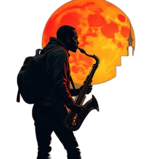 jacket, staff, mask, concept art transparent PNG cut-out