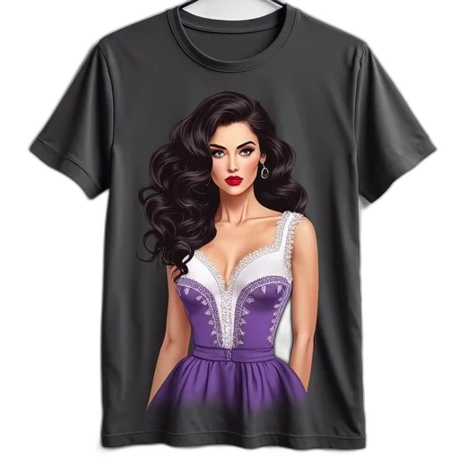 dress, cartoon, photorealistic, fantasy art transparent PNG cut-out