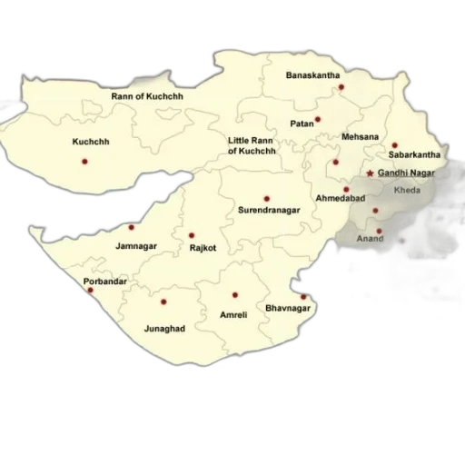 map, indian, state, gujarat transparent PNG cut-out