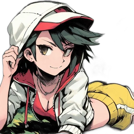 hat, staff, face, jacket transparent PNG cut-out