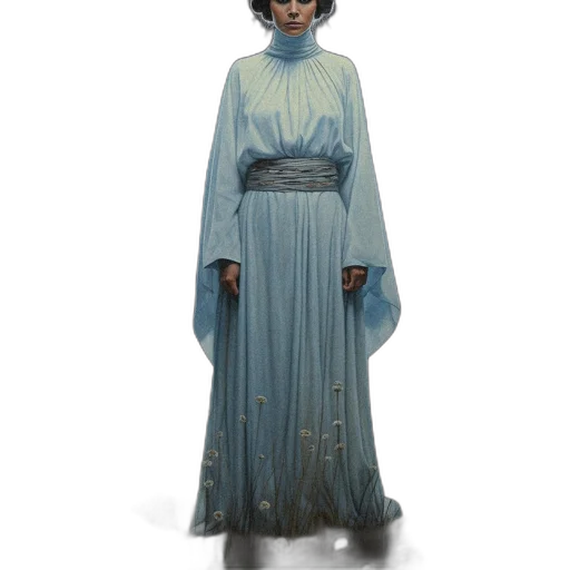 dress, staff, concept art, fantasy art transparent PNG cut-out