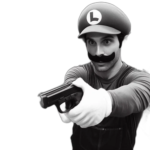 weapon, hat, staff, mask transparent PNG cut-out