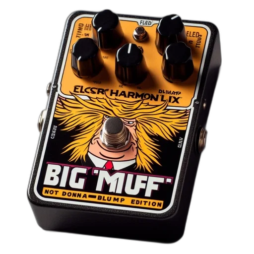 electro-harmonix, big, muff, guitar transparent PNG cut-out