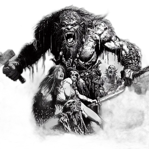 creature, fantasy art, concept art, comic book art transparent PNG cut-out