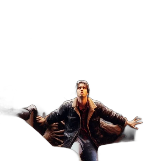 jacket, weapon, concept art, comic book art transparent PNG cut-out