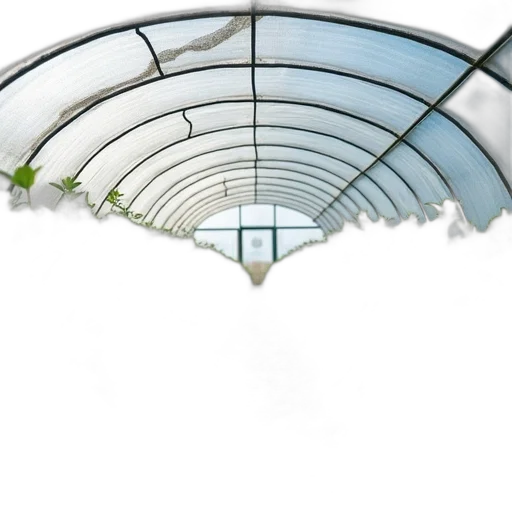 umbrella, building, 3d render, photorealistic transparent PNG cut-out