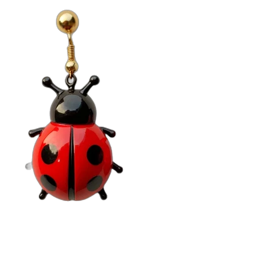 jewelry, animal, 3d render, ladybug transparent PNG cut-out