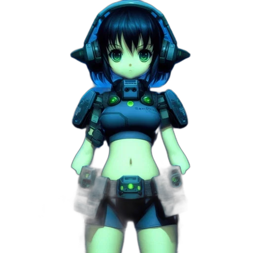 robot, staff, weapon, 3d render transparent PNG cut-out