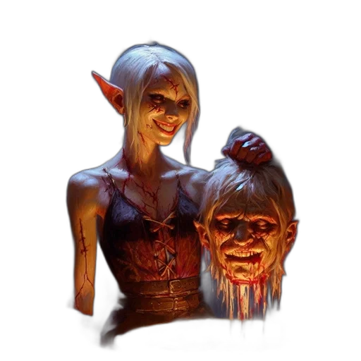 mask, face, creature, concept art transparent PNG cut-out