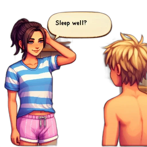 pixel art, vaporwave, concept art, anime transparent PNG cut-out