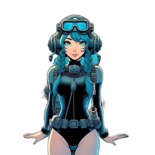 robot, comic book art, concept art, cartoon transparent PNG cut-out