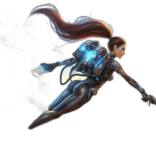 weapon, sword, staff, robot transparent PNG cut-out