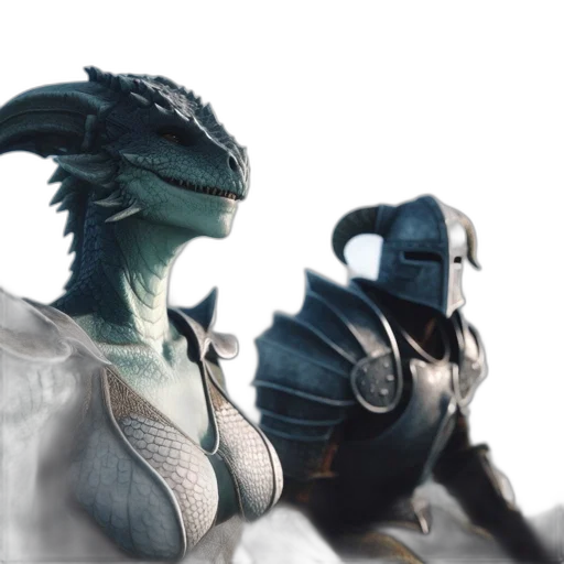 dragon, creature, concept art, 3d render transparent PNG cut-out