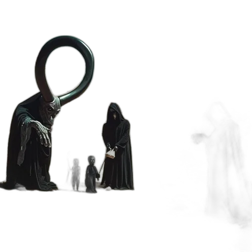creature, mask, staff, concept art transparent PNG cut-out