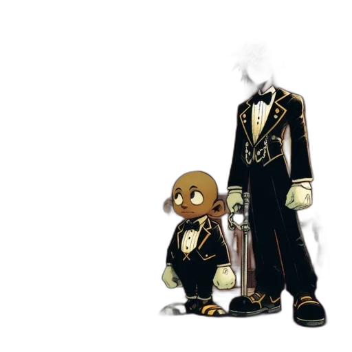 staff, mask, robot, jacket transparent PNG cut-out