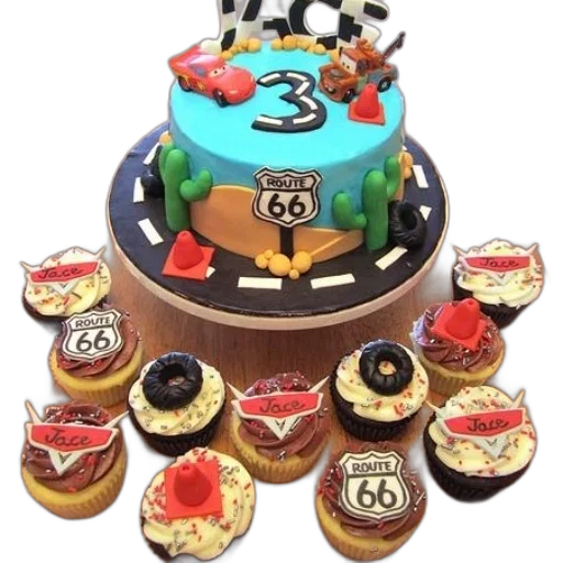 3d render, birthday, cake, name transparent PNG cut-out