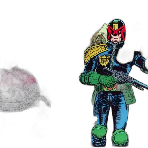 weapon, mask, robot, concept art transparent PNG cut-out