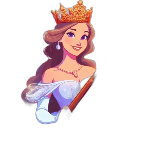 crown, cartoon, pixel art, fantasy art transparent PNG cut-out