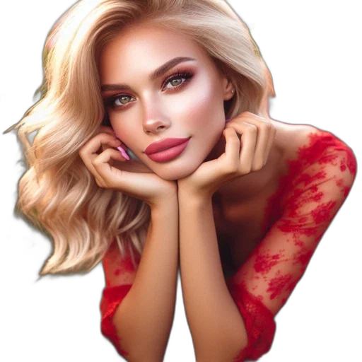 face, jewelry, dress, hair transparent PNG cut-out