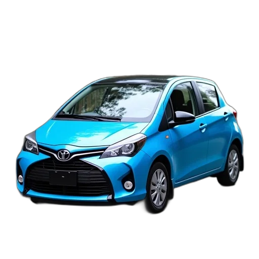 car, 3d render, photorealistic, blue transparent PNG cut-out