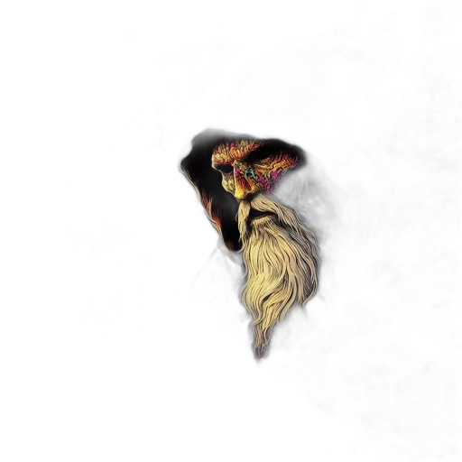 dragon, mask, hair, face transparent PNG cut-out