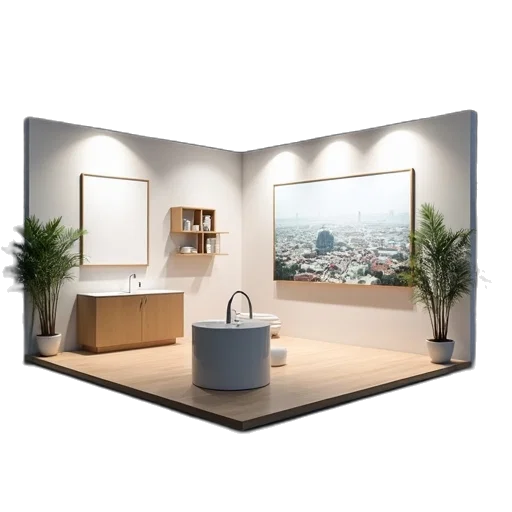 furniture, 3d render, photorealistic, trade transparent PNG cut-out
