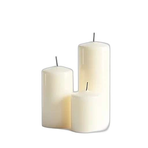 furniture, 3d render, fire, set transparent PNG cut-out
