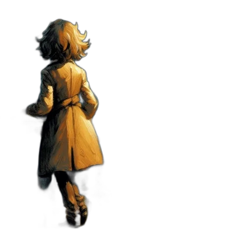 dress, jacket, staff, robot transparent PNG cut-out