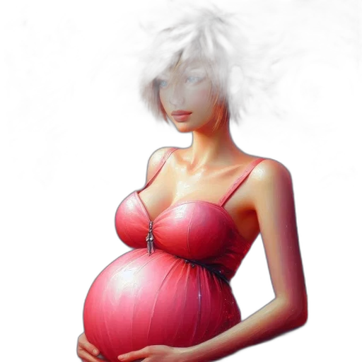 dress, creature, photorealistic, concept art transparent PNG cut-out