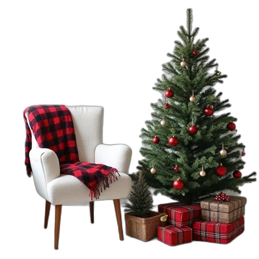 furniture, tree, small, christmas transparent PNG cut-out