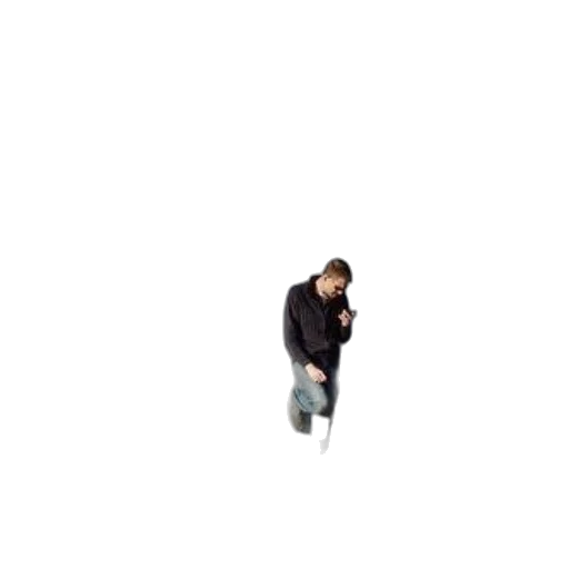 jacket, shoes, creature, staff transparent PNG cut-out